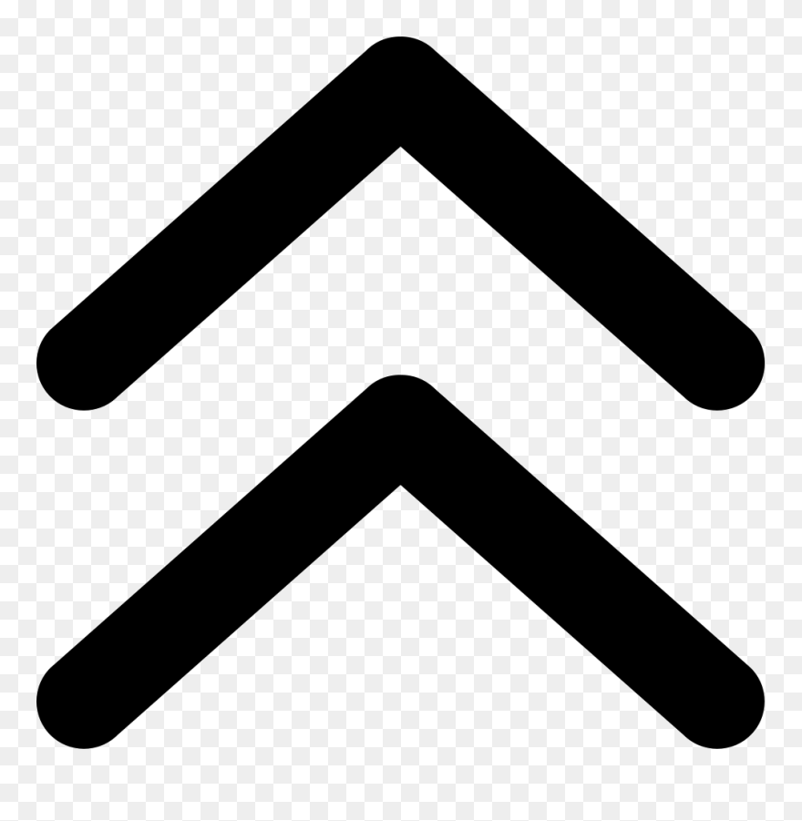 Arrow Carrot Up Comments - 2 Arrows Pointing Up Clipart
