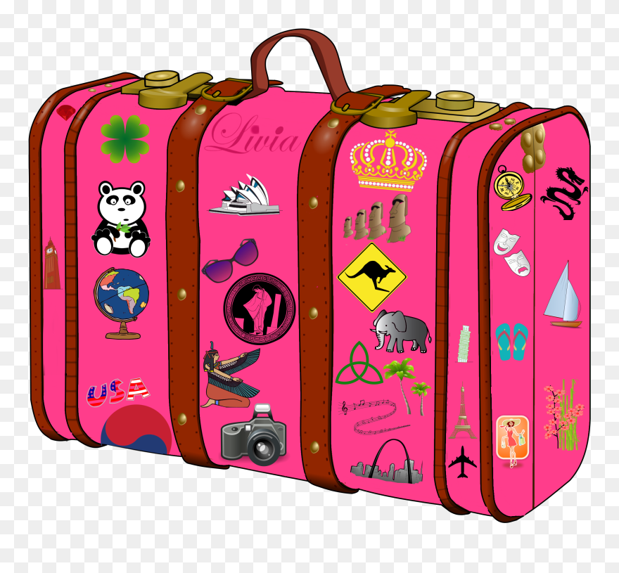 Luggage Clipart Travel Journal - Suitcase Png Clipart Transparent Png