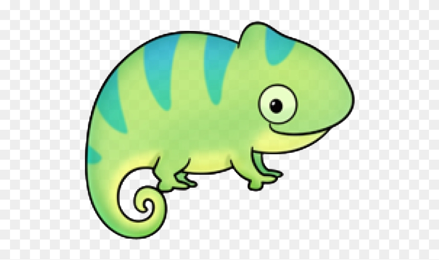 Chameleon Reptile Png Image - Drawing Clipart