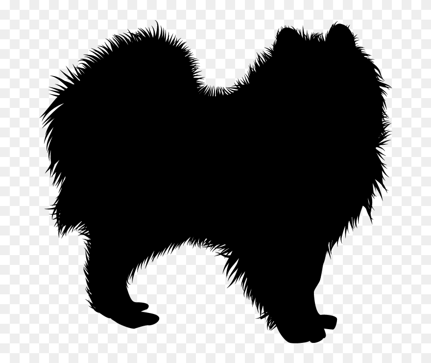 Dogs Vector Pomeranian - Pomeranian Dog Silhouette Vector Clipart