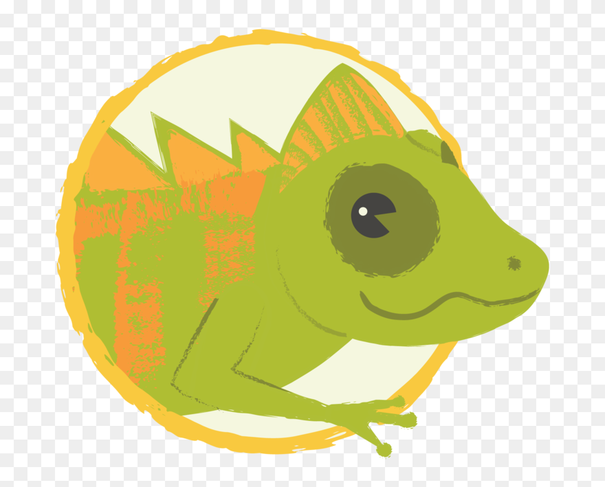 Chameleon Clipart Single Animal - Elli Learning Animals - Png Download