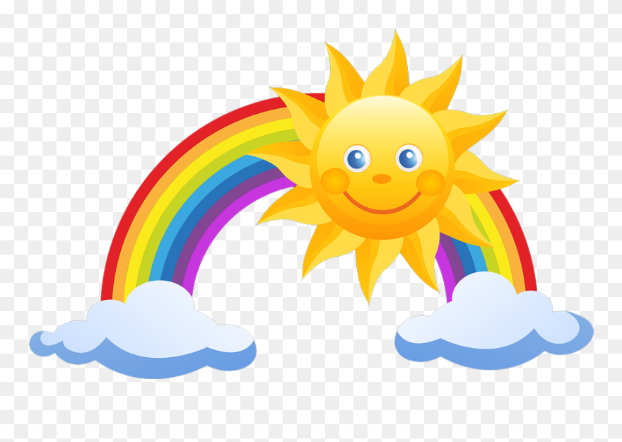 Transparent Sun Png Transparent - Rainbow For Covid 19 Clipart