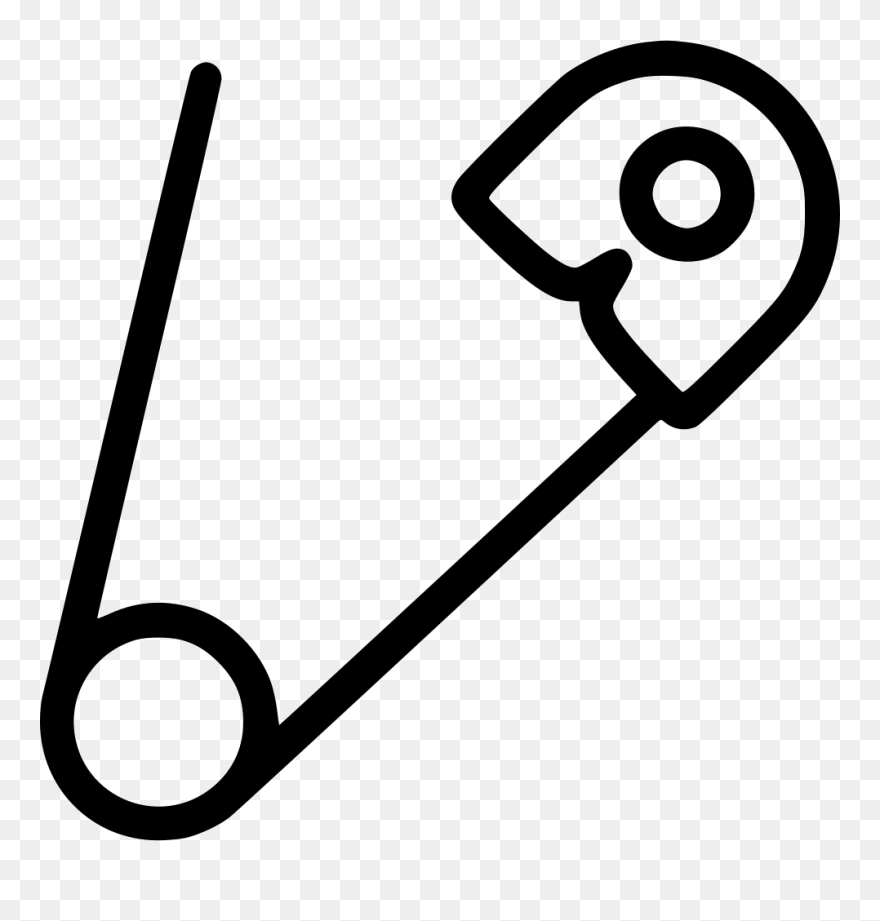 Baby Safety Pin"s Png Image - Outline Image Of Pin Clipart