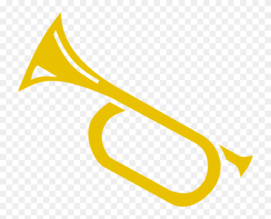 Trumpet Png Facing Left Clipart