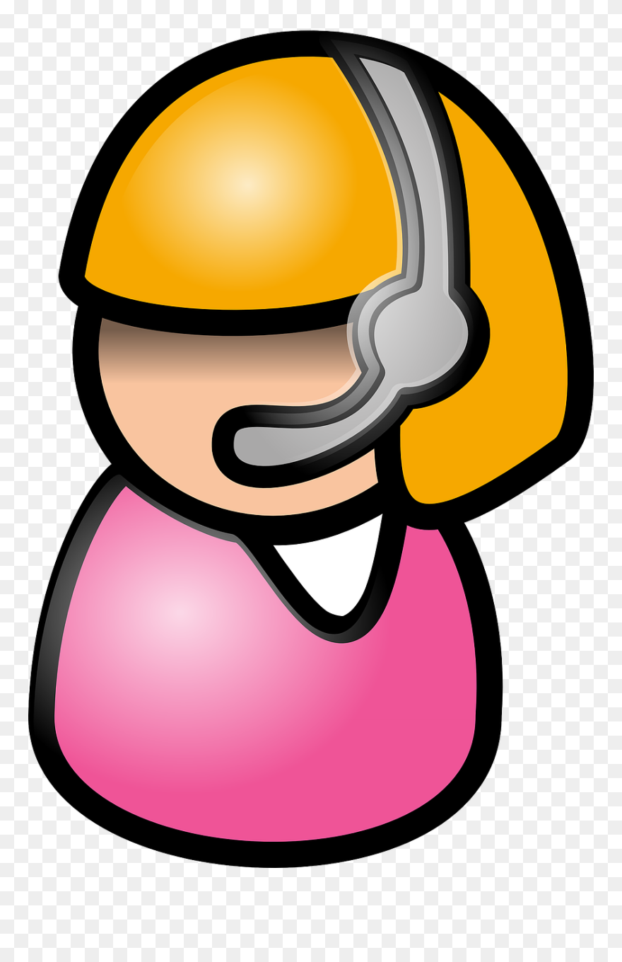 Girl Call Center Operator Free Photo - People Clip Art - Png Download