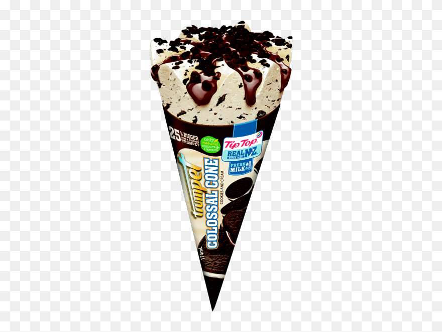 Colossal Cone Cookies & Cream - Cookies And Cream Clipart