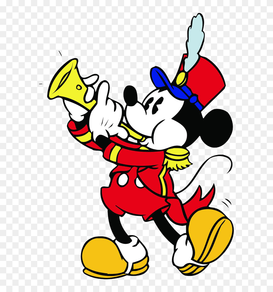 Clipart Computer Music - Marching Band Mickey Mouse - Png Download