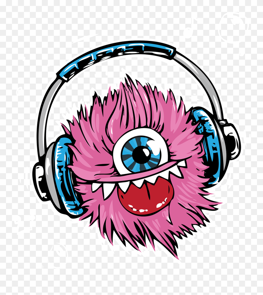 Music Monster Png Clipart