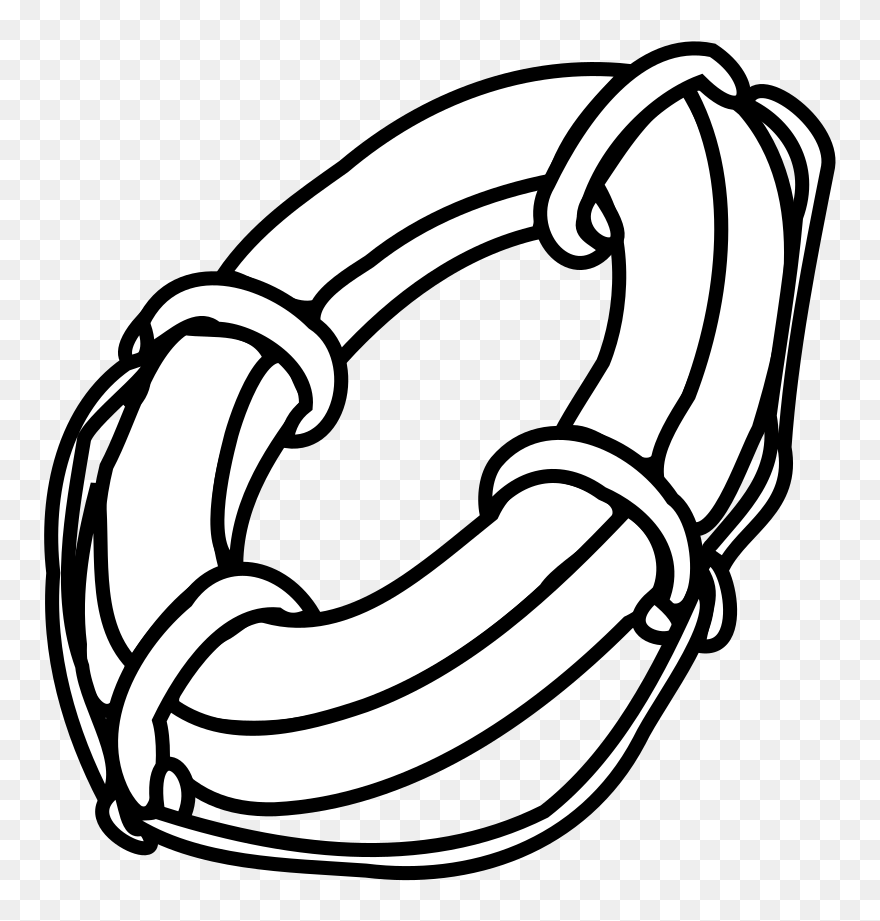 Lifebelt Svg Clip Arts - Floaters Clipart Black And White - Png Download