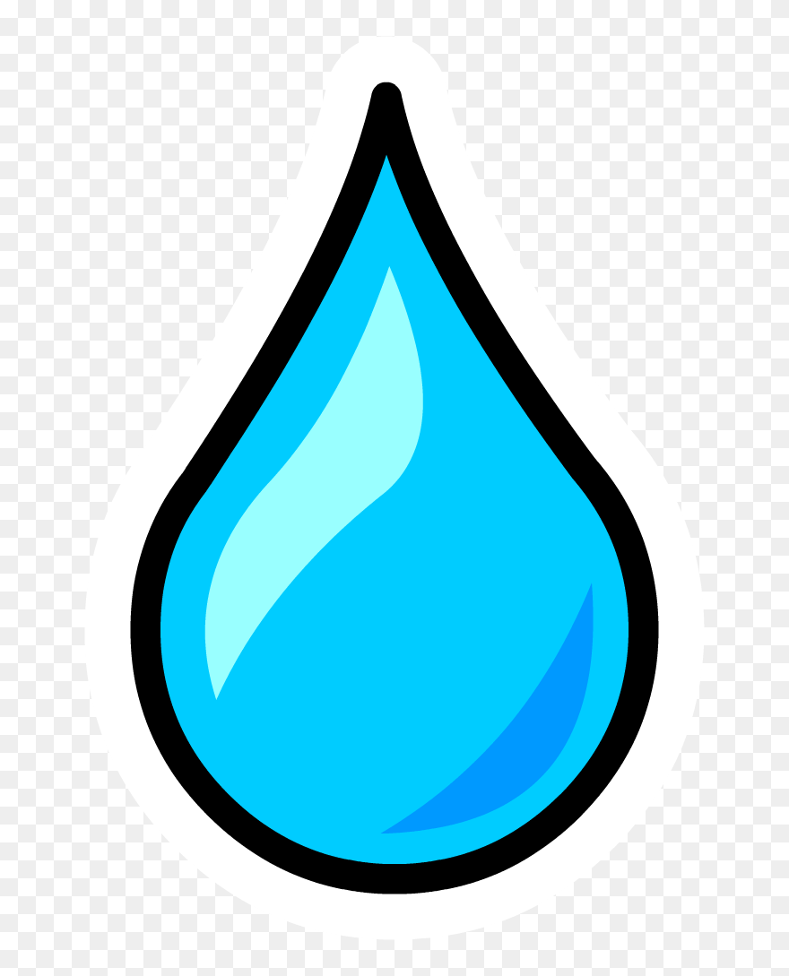 Water Drop Outline - Water Droplet Clipart - Png Download