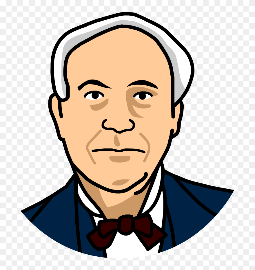 Clipart Train Face - Thomas Alva Edison Clipart - Png Download