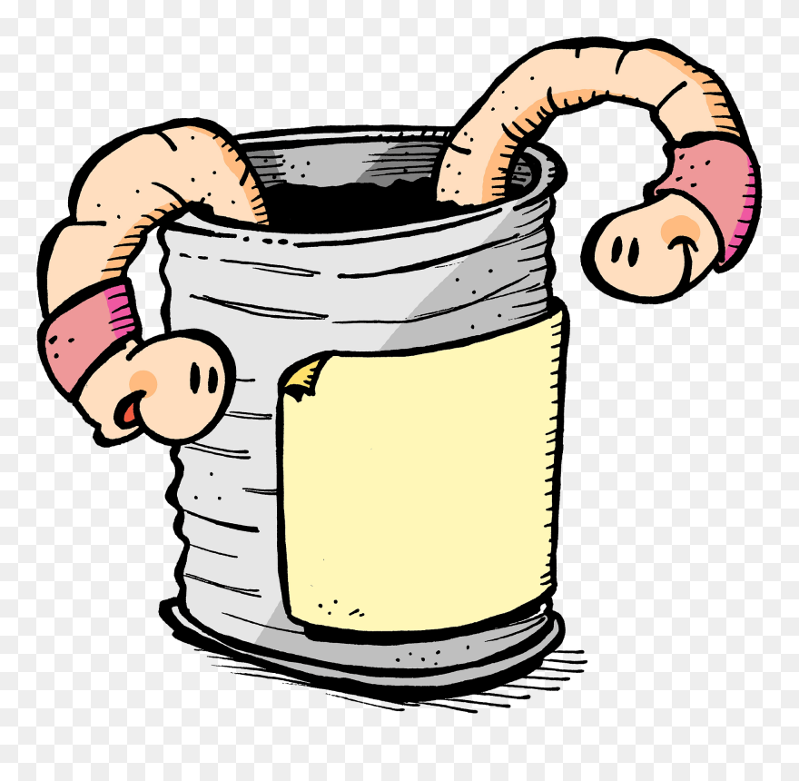 Two Worms In A Can Clipart - Can Of Worms Clip Art - Png Download