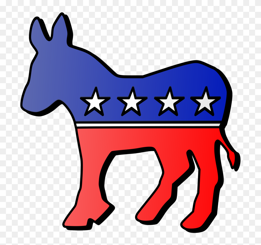 Pack Animal,area,horse Like Mammal - Transparent Background Democratic Logo Clipart