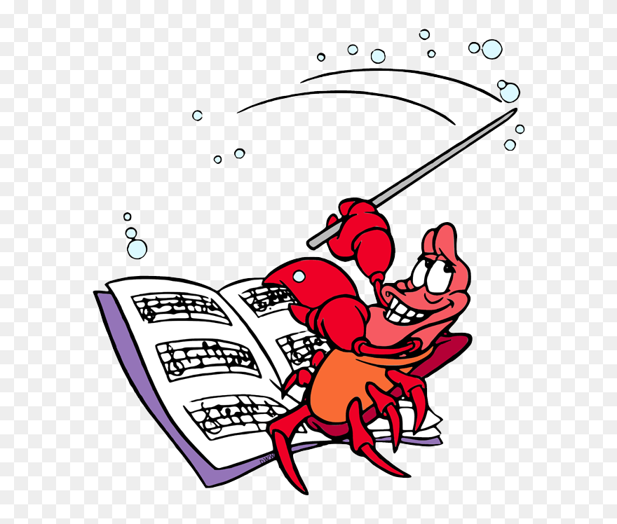 Sebastian The Crab Music Clipart