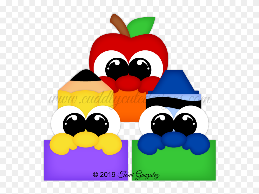 School Peekers Clipart