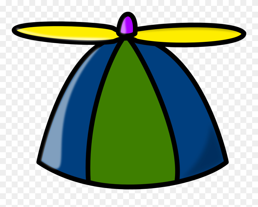 Transparent Nerd Clipart - Propeller Hat Clipart - Png Download