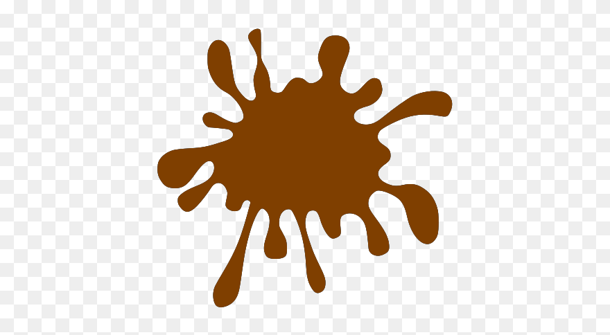 Brown Paint Splatter Clipart - Png Download