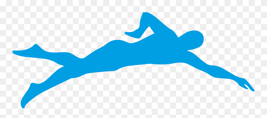 Swimming Silhouette Butterfly Stroke Clip Art - Transparent Swimming Silhouette Png