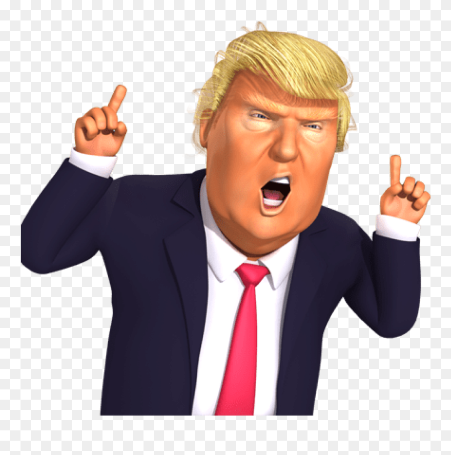 Clipart Trump Cartoon Png - Cartoon Transparent Donald Trump
