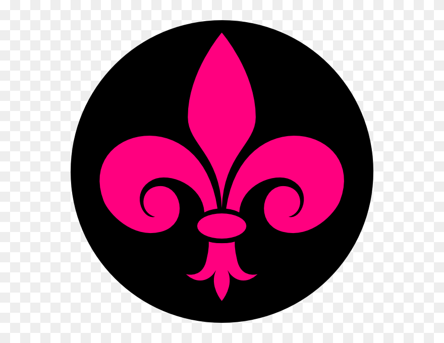 Pink Fleur De Lis Clip Art - Png Download