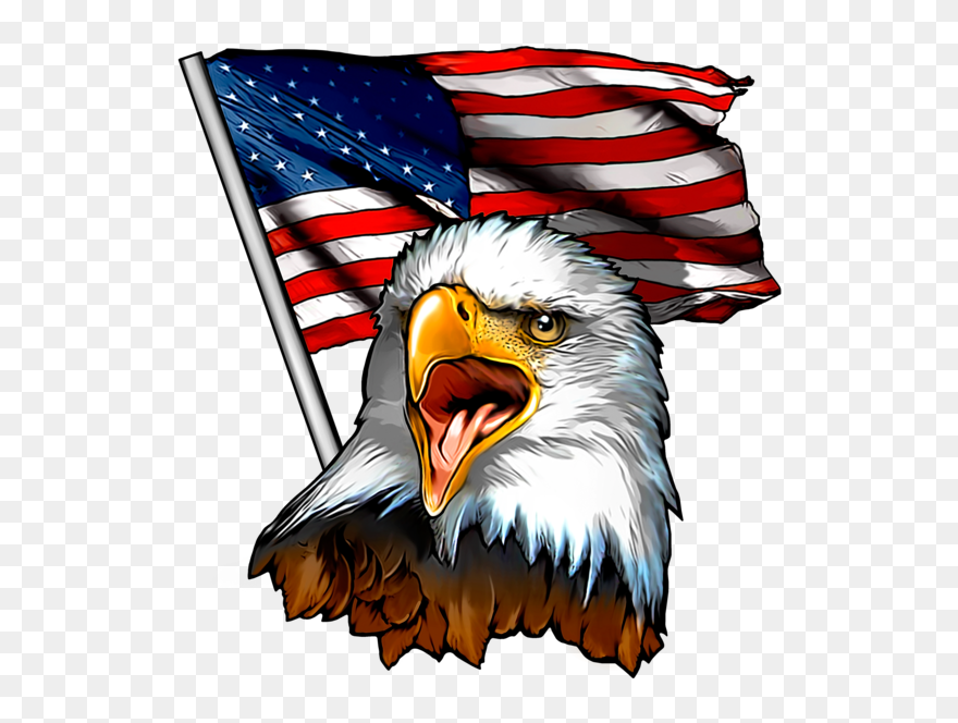 Eagle Usa American Flag Clipart