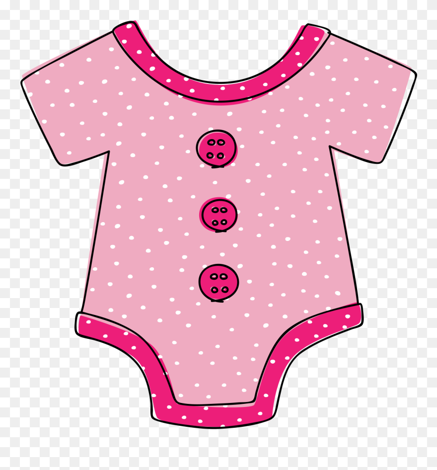 Pink Baby Onesie Clipart - Png Download