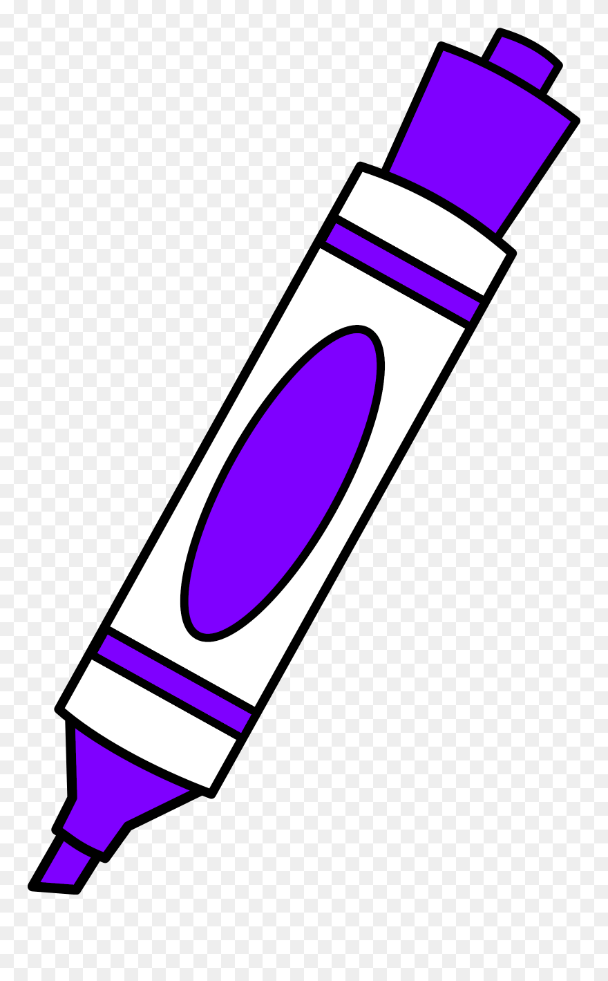 Marker Clipart Black And White - Png Download