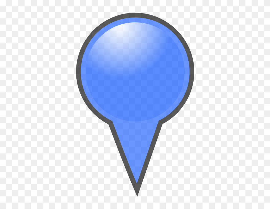 Blue Map Pointer - Free Transparent Map Markers Png Clipart