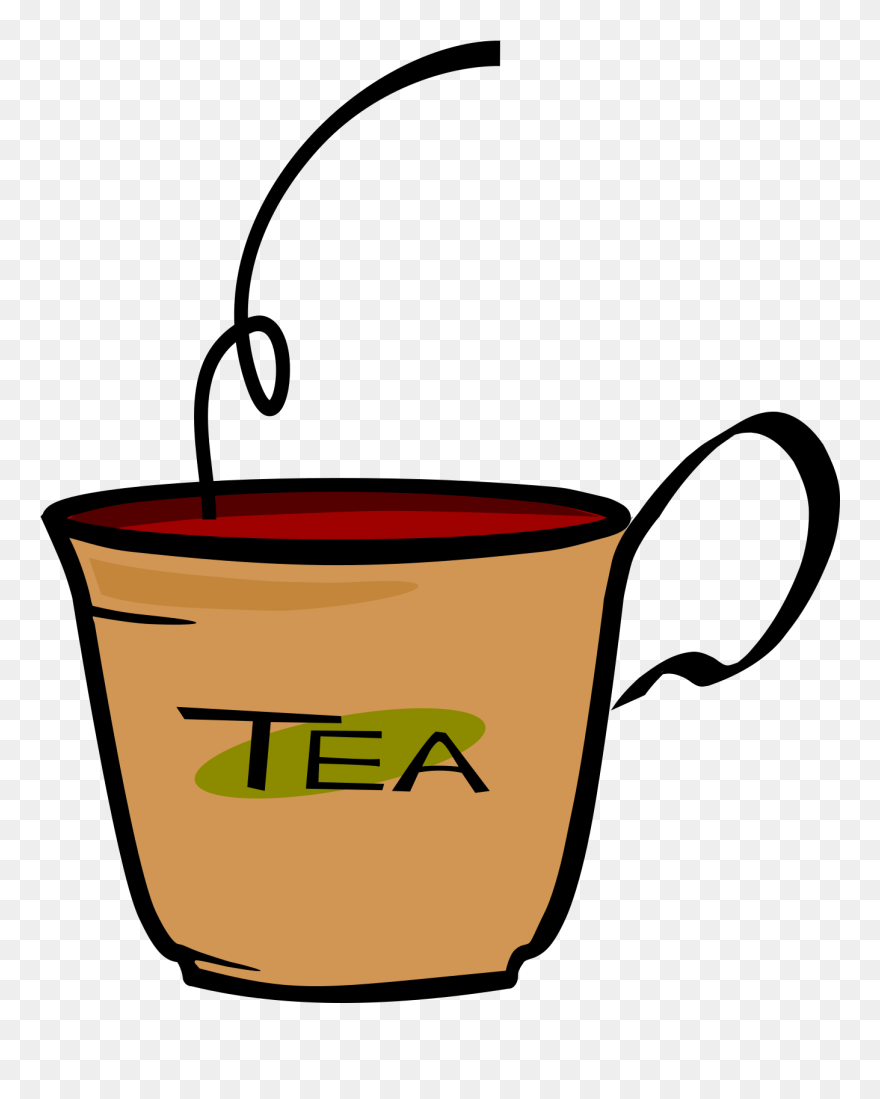 Vector Illustration Of Bent Handle Cup Of Tea - Mug Of Tea Clipart - Png Download
