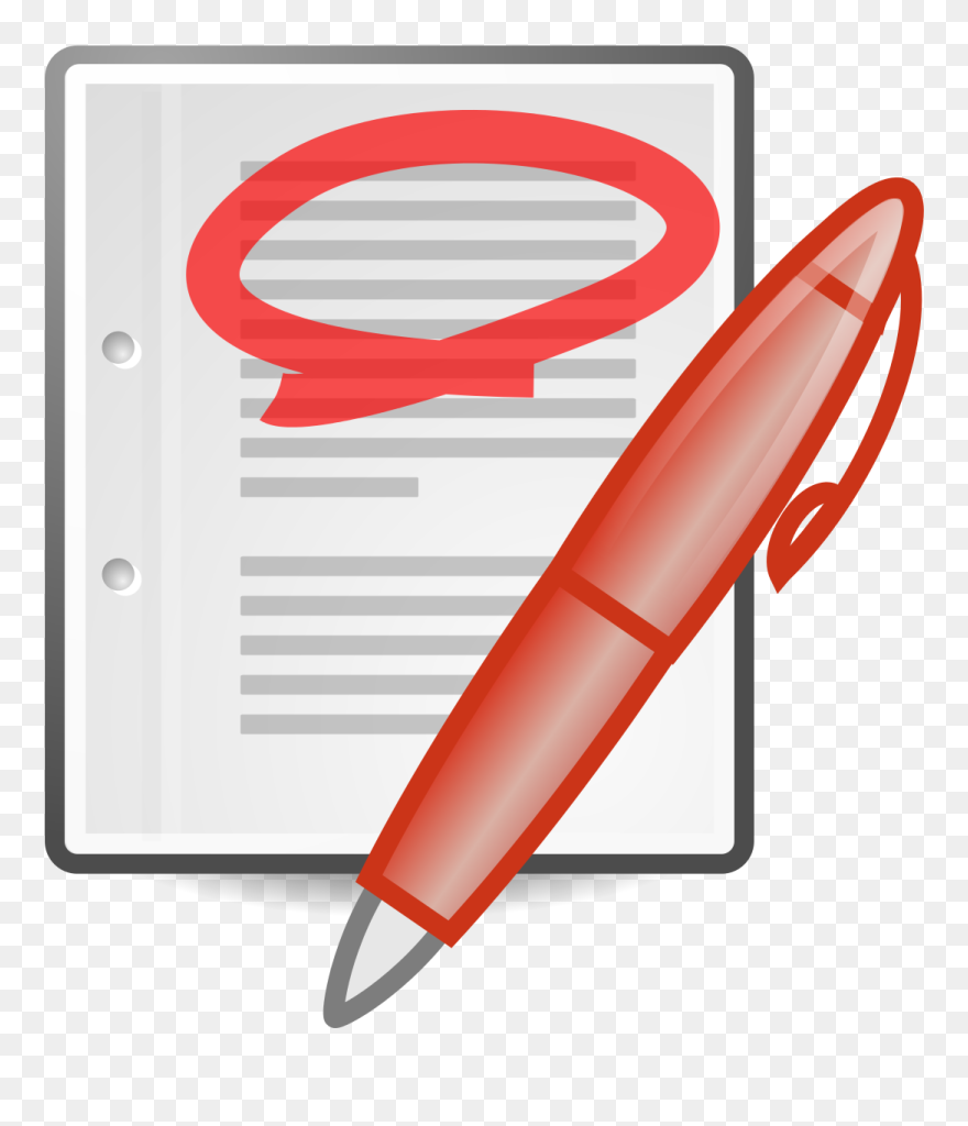Red Pen Clipart - Png Download