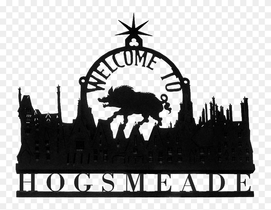The Wizarding World Of Harry Potter Universal"s Islands - Harry Potter Hogsmeade Sign Clipart