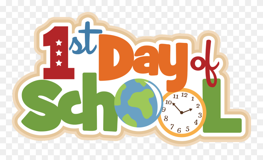 School Clipart Clipart First Day School - 1st Day Of School 2019 - Png Download