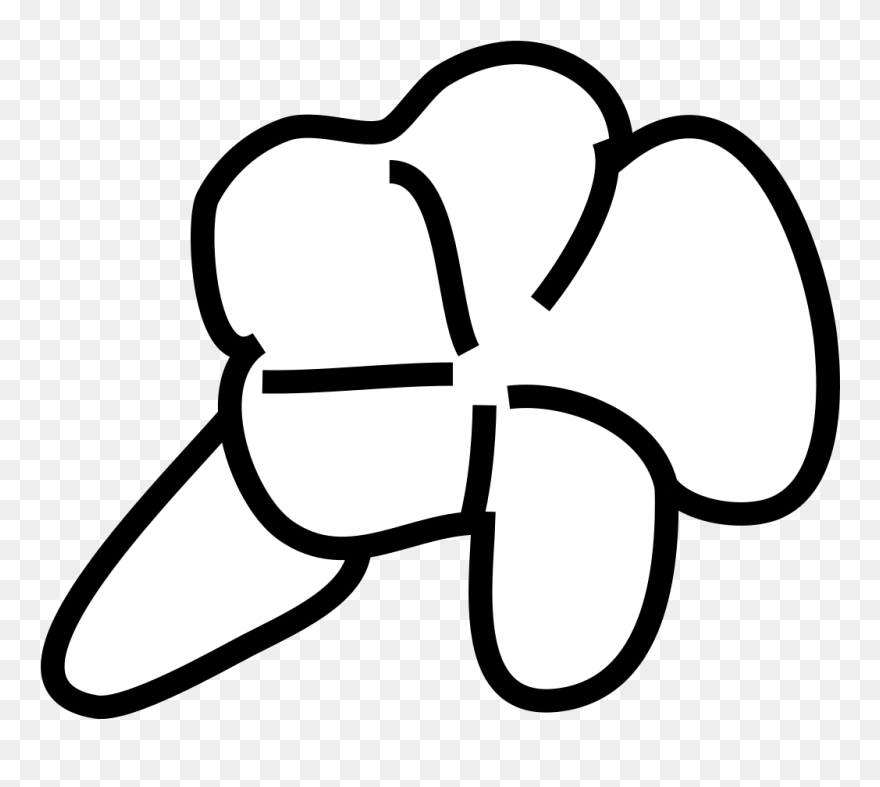 Lotus Flower Outline Blue Svg Clip Arts - Clip Art - Png Download