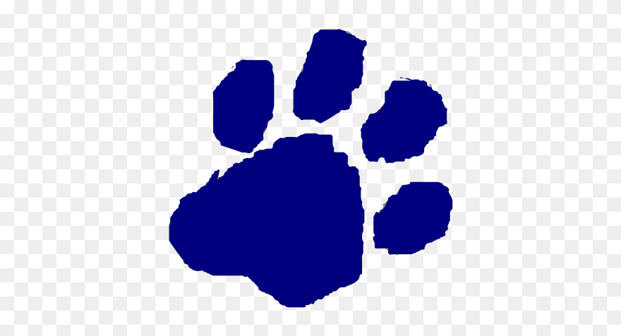 Copycat Blue Svg Clip Arts - Transparent Blue Tiger Paw - Png Download