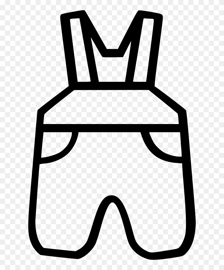 Baby Pants Overalls Comments - Baby Overalls Clip Art - Png Download