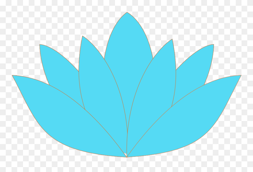 Blue Orange Lotus Svg Clip Arts - Blue Lotus Flower Png Transparent Png