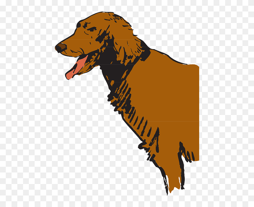 Dog, Art, Pet, Animal, Fur, Furry, Panting, Pants - Panting Dog Png Clipart