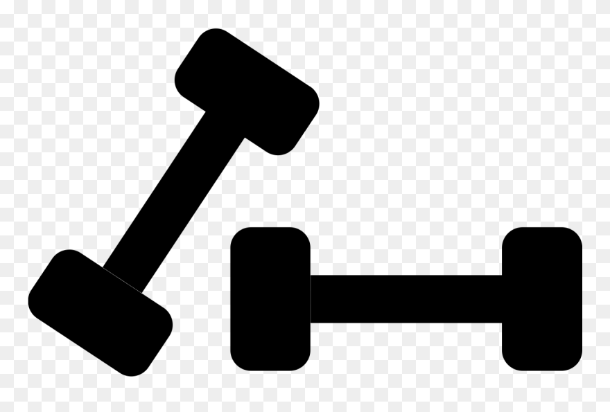 Training - Dumbbell Clipart - Png Download