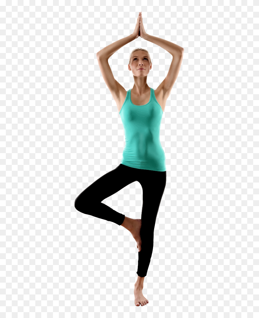 Onlinelabels Clip Art - Woman In Yoga Pose - Png Download