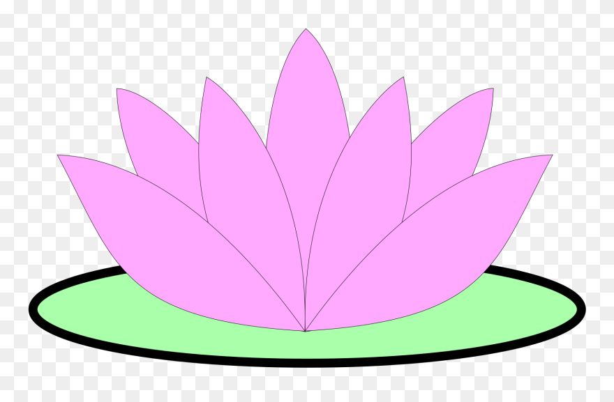 Pink Lotus Flower Clipart - Png Download