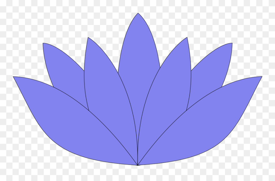 Lotus Flower Light Blue Svg Clip Arts - Lotus Flower Silhouette Png Transparent Png