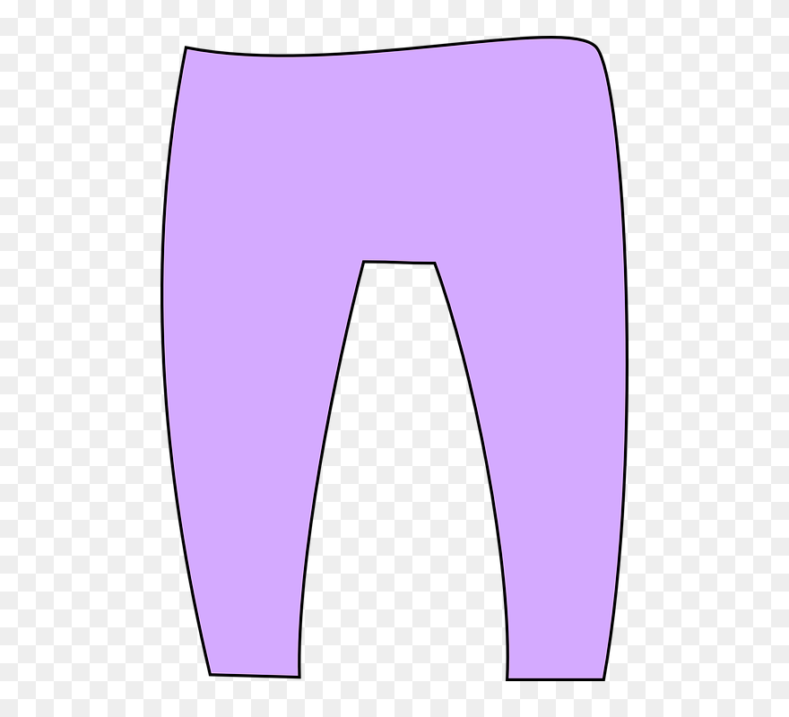 Purple Pants Cliparts - Purple Pants Clipart - Png Download