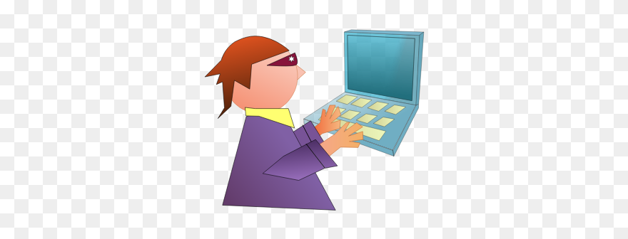 Computer Geek Comic Vector Image - Shayari In Hindi Jokes Clipart