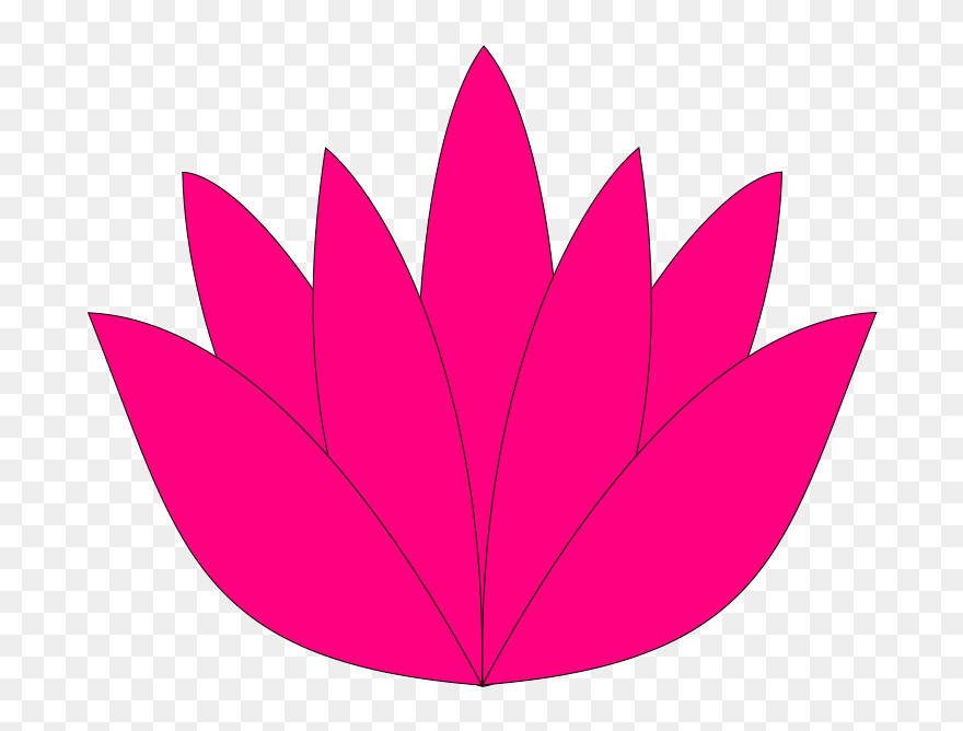 Pink Blue Lotus Svg Clip Arts - 600 X 443 Px - Png Download