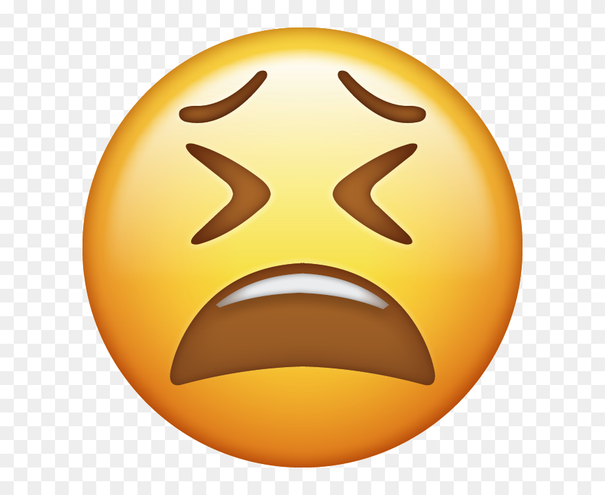Download Weary Iphone Emoji Image - Tired Emoji Png Clipart
