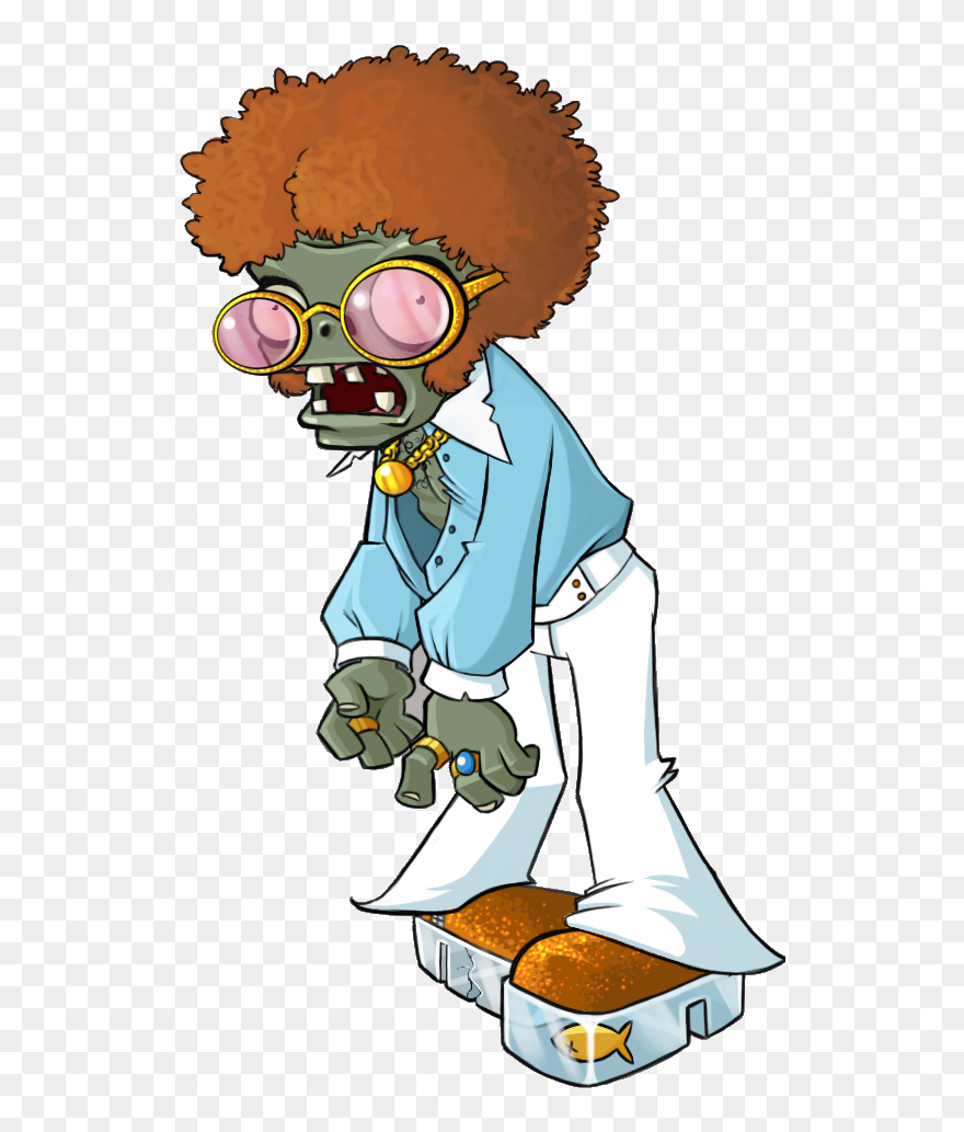 Coffin Clipart Halloween Zombie - Plants Vs Zombies Disco Zombie - Png Download