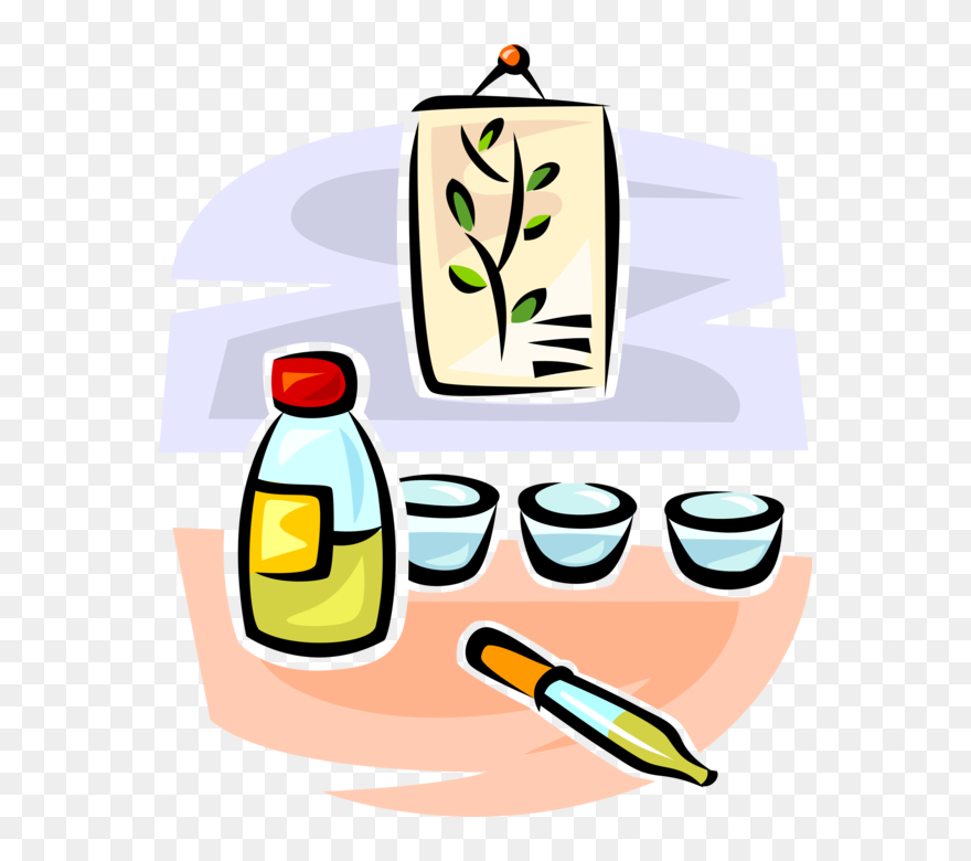Vector Illustration Of Herbology Or Herbal Medicine - Herbal Medicine Clipart - Png Download