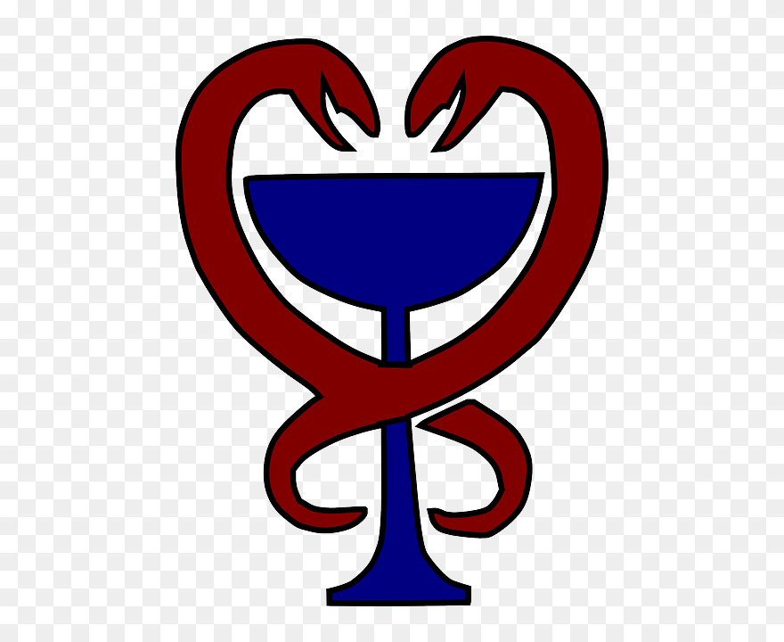 Snake, Cup, Pharmacy, Medicine, Pharmaceutical, Drug - Snake And Cup Symbol Clipart