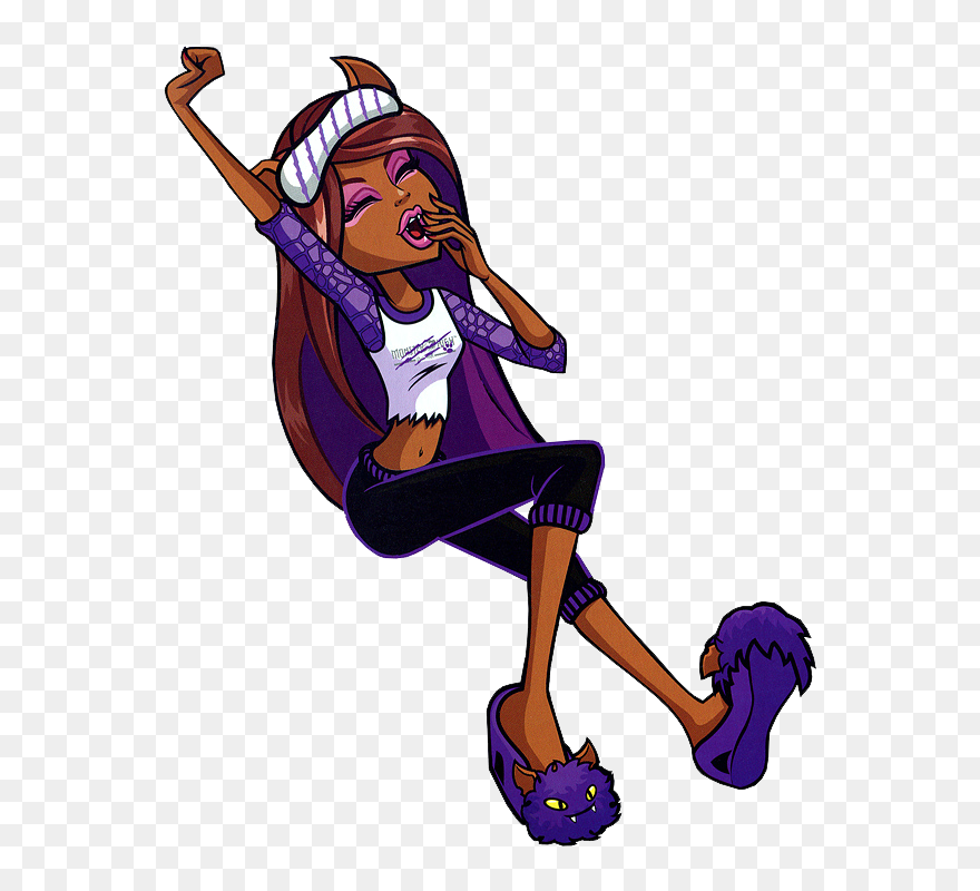 Tired Clipart Dead Tired - Draw Monster High Clawdeen Wolf - Png Download