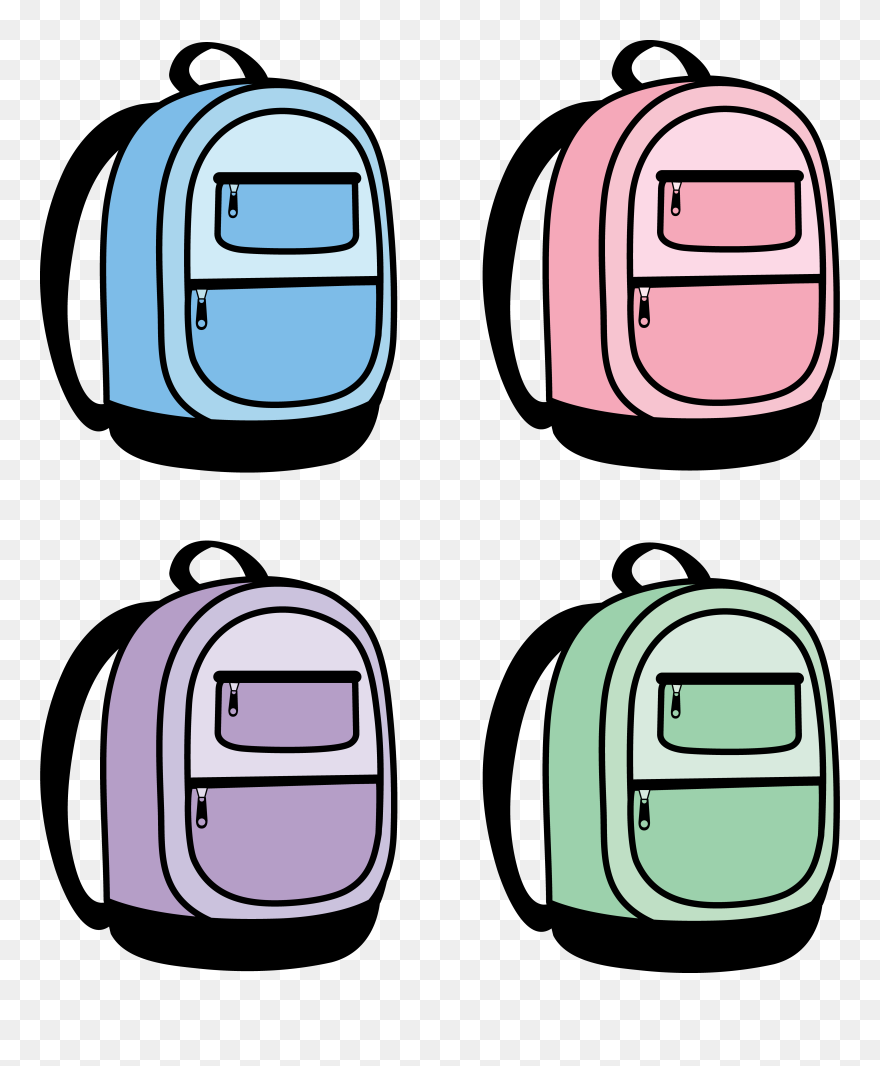 Book Bag Clipart Free Svg Bookbag Clipart - Backpacks Clipart - Png Download